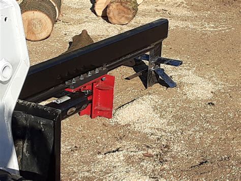 6 way skid steer log splitter|skid steer attachment log splitter.